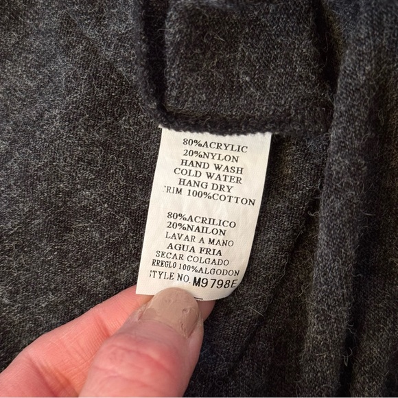 Monoreno Dark Gray Lace Long Sleeve Dress Women’s Size Medium - Picture 9 of 12